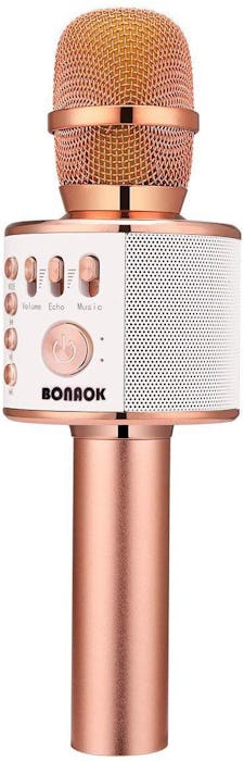 BONAOK Wireless Bluetooth Karaoke Microphone