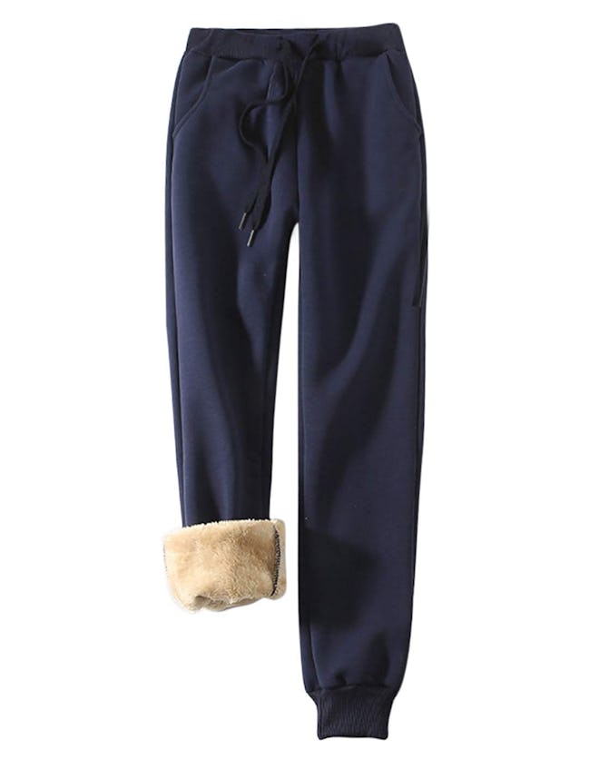 Yeokou Warm Sherpa-Lined Sweatpants