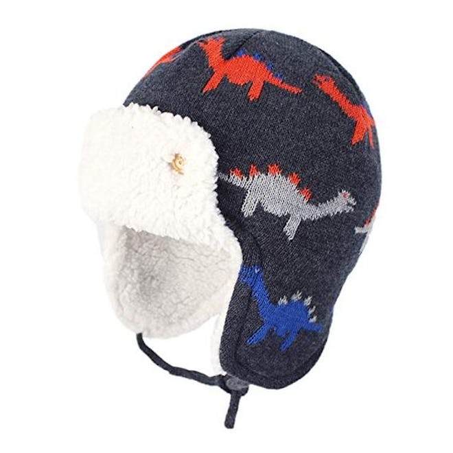 Zando Baby Boy Sherpa Lined Warm Fleece Pilot Hat 