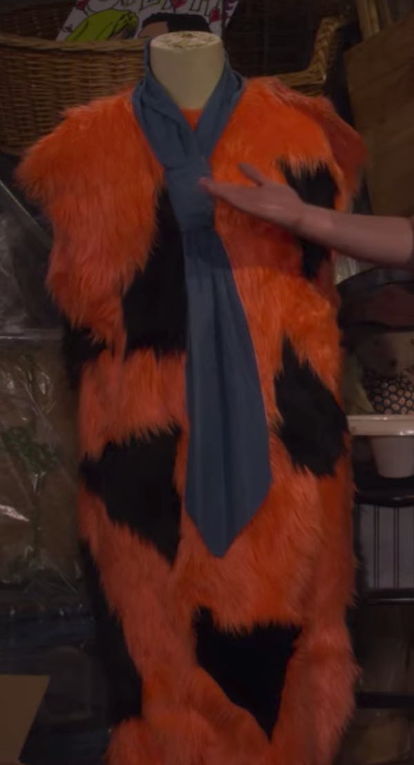 A Fred Flintstone costume on Fuller House