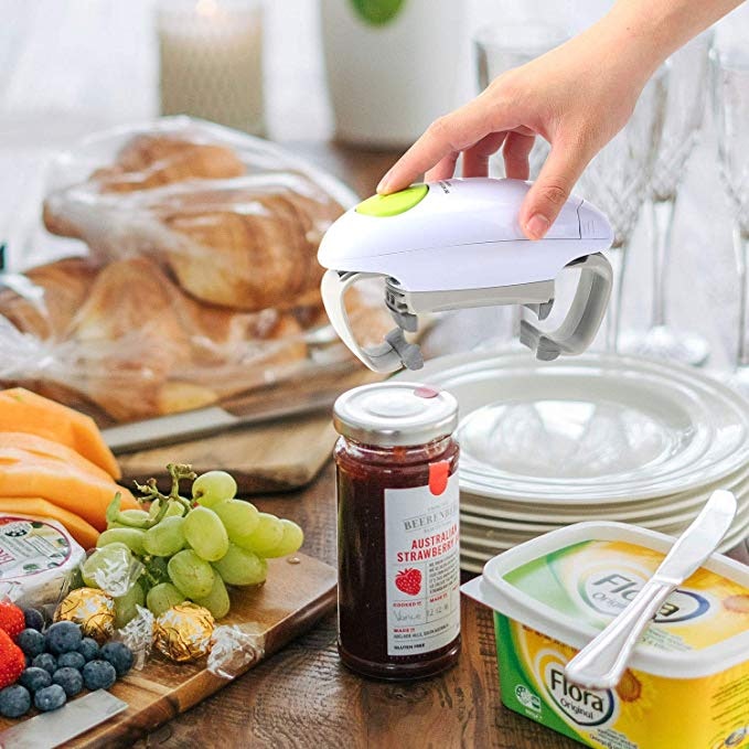 Electric Handheld Can Opener, Open Any Can Shape with One Press, Smooth  Edge, Food-Safe and Battery Operated Can Opener Electric for Kitchen from  LIFETWO 