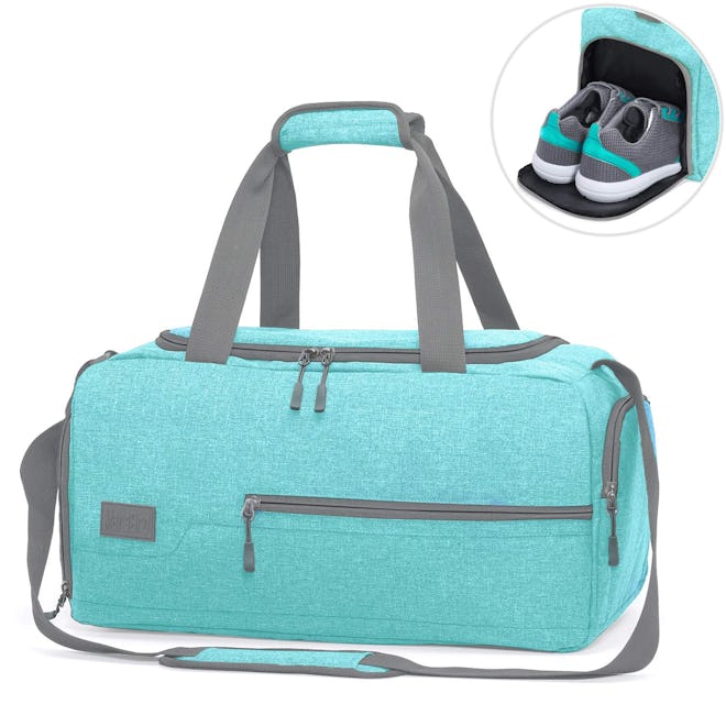 MarsBro Water-Resistant Travel Weekender Duffel Bag With Shoe Compartment
