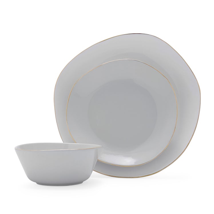 MoDRN Naturals 12pc Dinnerware Set, Smoke