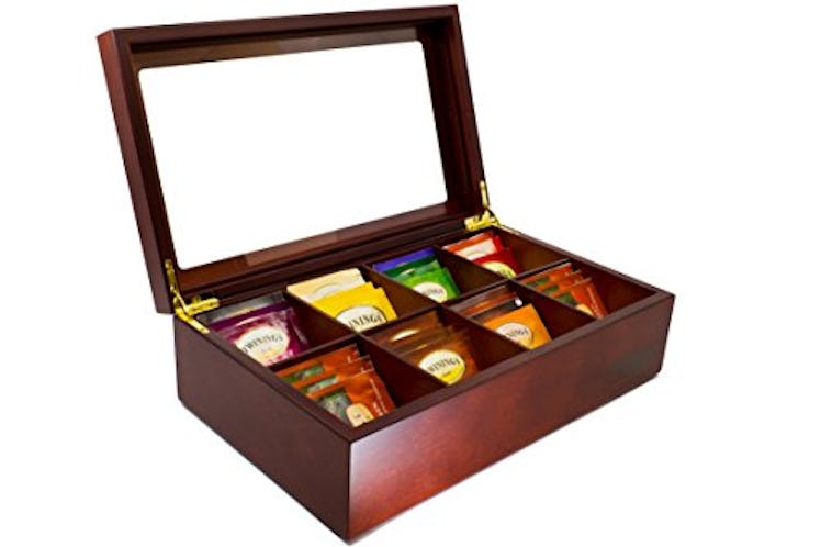 The Bamboo Leaf Wooden Tea Chest