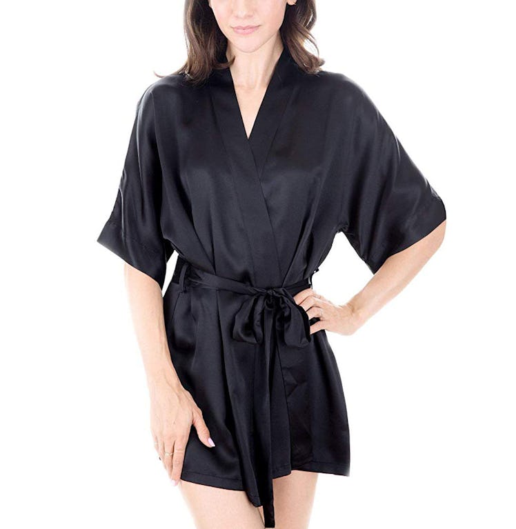 OSCAR ROSSA Luxury Silk Bathrobe