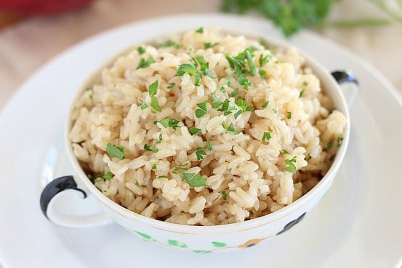 baby food to make in the instant pot: brown rice