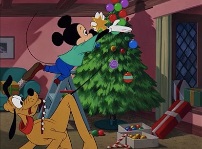 In the 1952 animated short, "Pluto's Christmas Tree", Mickey and Pluto decorate their own Christmas ...