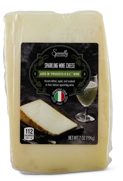 These December 2019 Aldi Finds feature alcohol-infused cheeses. 