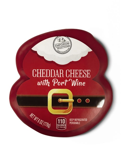 December 2019 Aldi Finds feature alcohol- infused cheeses.