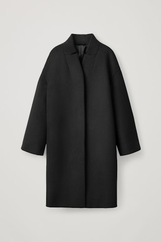 Wool Coat With Stand Collar