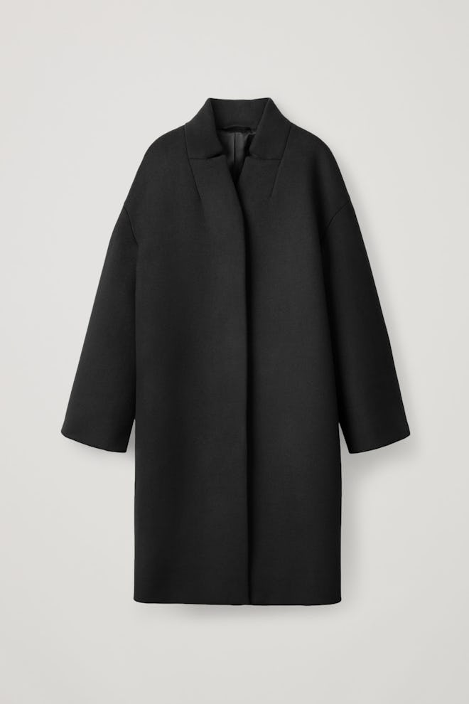 Wool Coat With Stand Collar