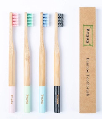 Fcysy Bamboo Toothbrush (4-Pack)