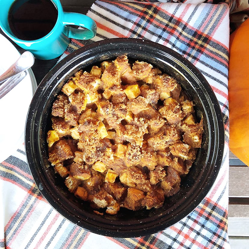 Pumpkin Pie French Toast Bake is a one-pot breakfast meal that kids will love. 