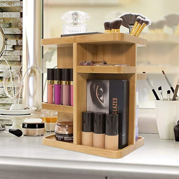 Sorbus 360° Bamboo Cosmetic Organizer