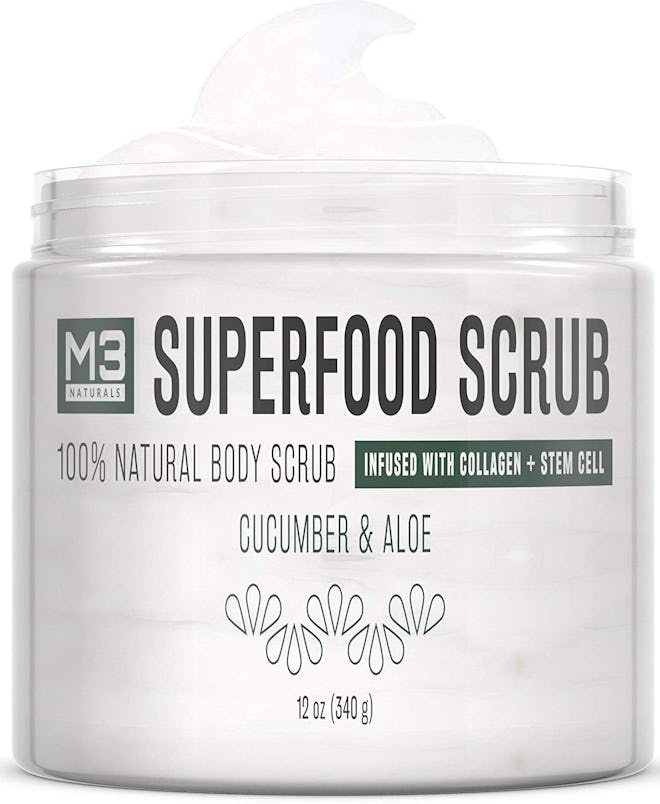M3 Naturals Superfood Scrub infused with Collagen and Stem Cell