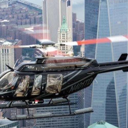 Helicopter ride over New York City for an experience gift. 