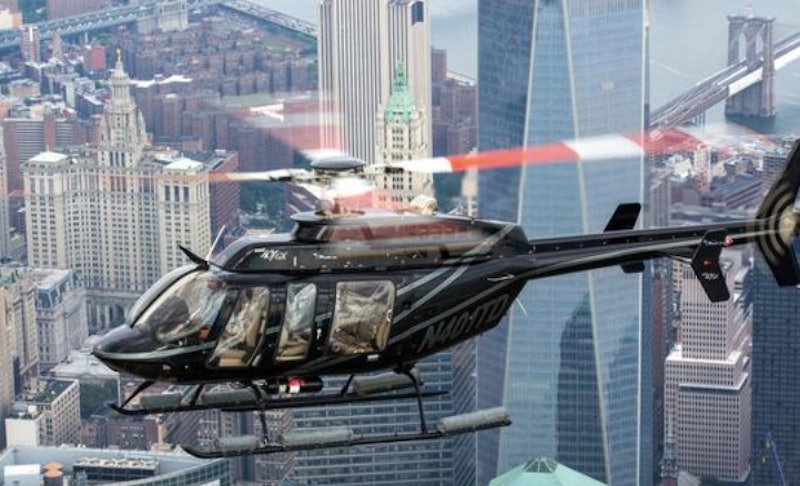 Helicopter ride over New York City for an experience gift. 