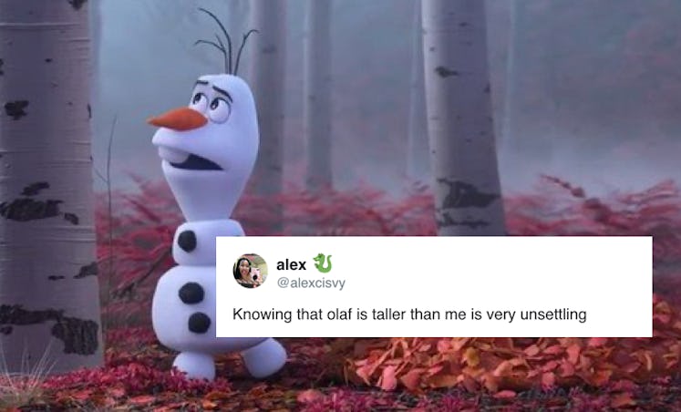 tweets about 'Frozen' Olaf's height