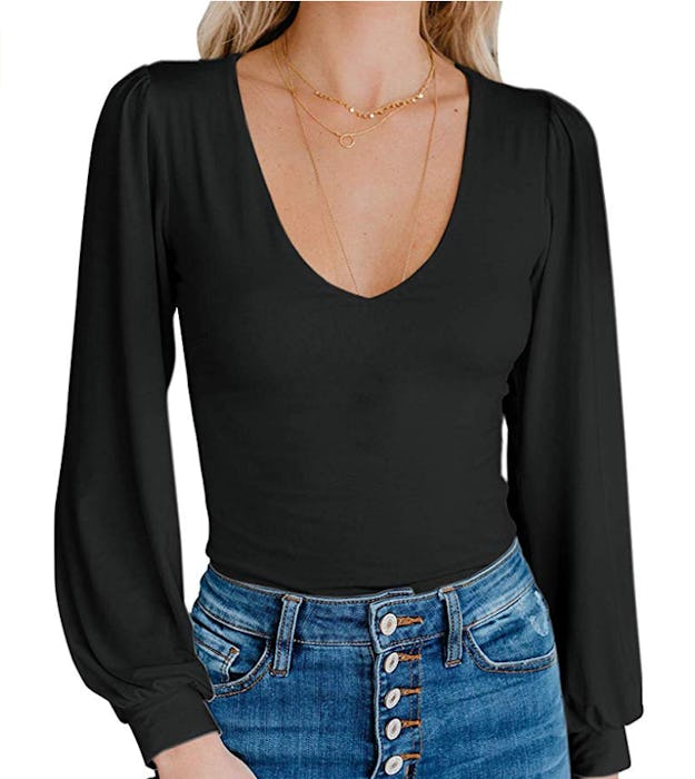 Spadehill V-Neck Long Sleeve Bodysuit