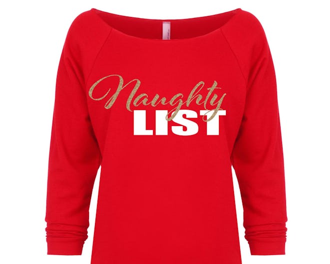 FiercelyYouClothing Naughty List Christmas Sweater