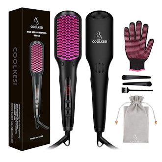 COOLKESI Ionic Hair Straightener Brush