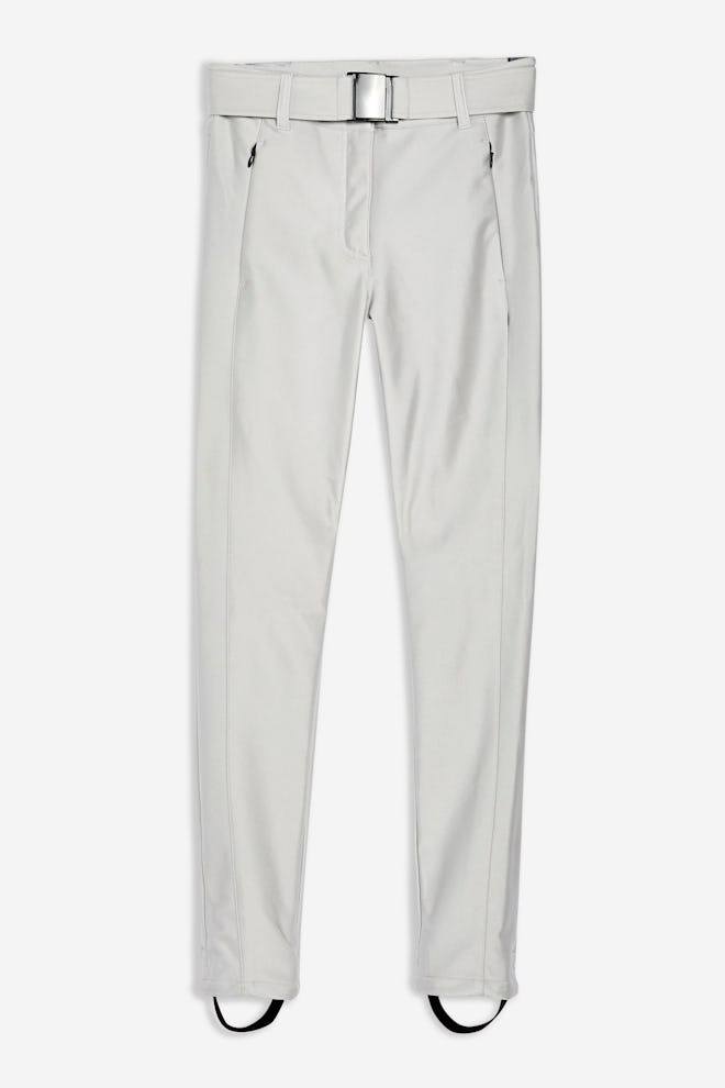 Metallic Silver Trousers By Topshop SNO