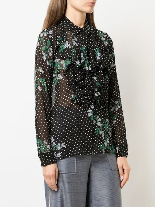 Floral Ruffled Blouse