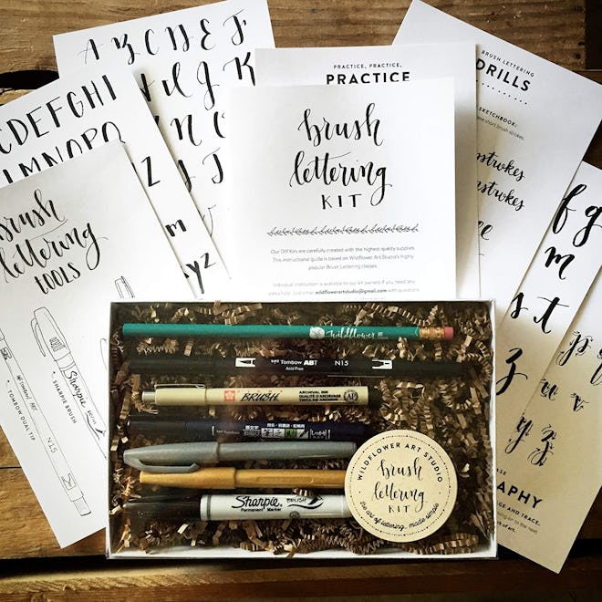 Wildflower Art Studio DIY Brush Lettering Kit