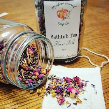 Flower Field Bathtub Tea