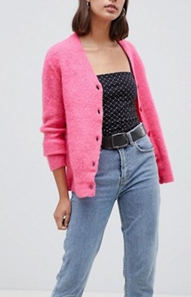 b.Young V Neck Cardigan