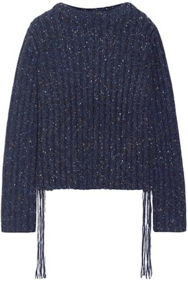 The Row Fenix ribbed marled cashmere sweater