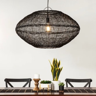 Natural Woven Oblong Pendant Lamp (Includes Energy Efficient Light Bulb) - Project 62 + Leanne Ford,...