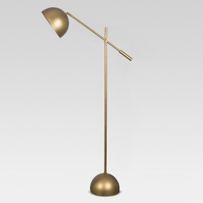 Metal Dome Task Floor Lamp (Includes Energy Efficient Light Bulb) - Project 62 + Leanne Ford, Gold