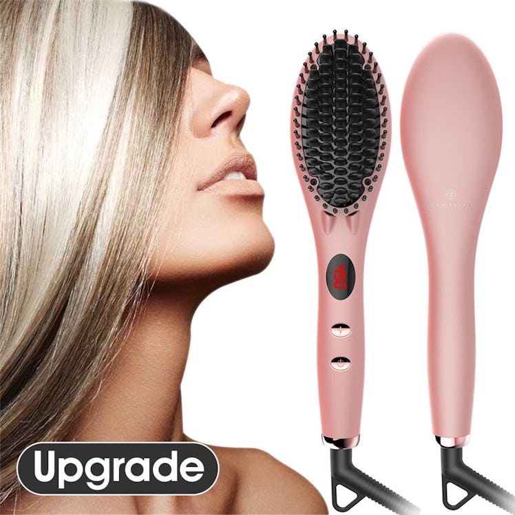 GLAMFIELDS Hair Straightener Brush