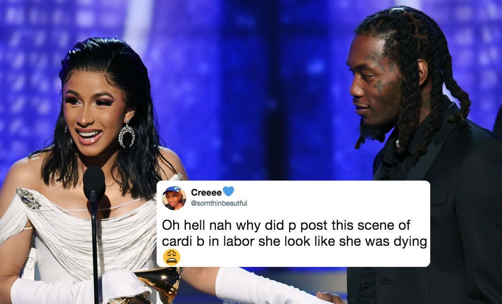 Offset's Video Of Cardi B Giving Birth To Promote His Album Has Fans ...