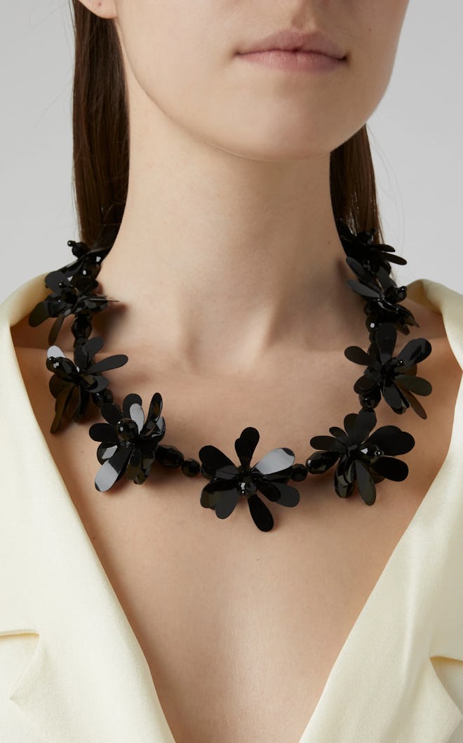 Simone Rocha Beaded Floral Necklace