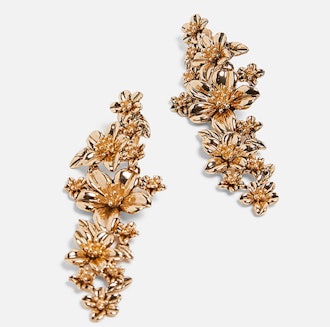 Metal Flower Earrings 