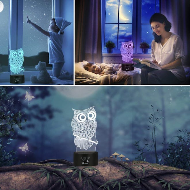 Owl 3-D Illusion Lamp