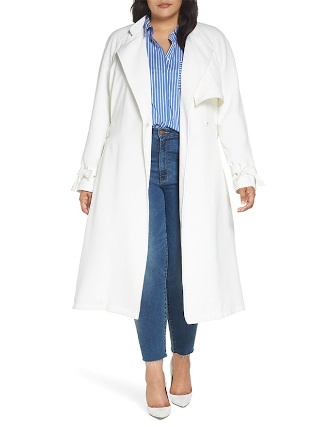 Crepe Trench Coat