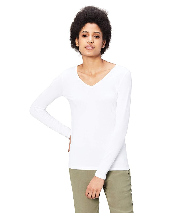 Daily Ritual Long-Sleeve V-Neck Shirt