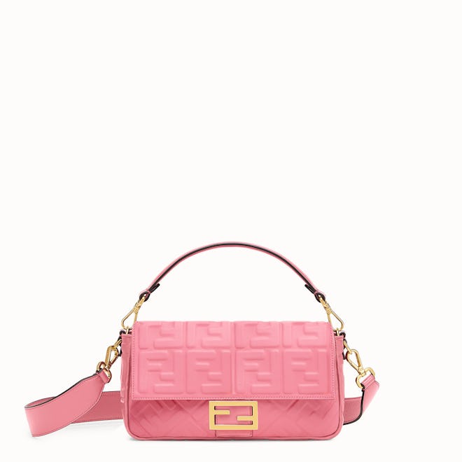 Fendi Pink Leather Baguette