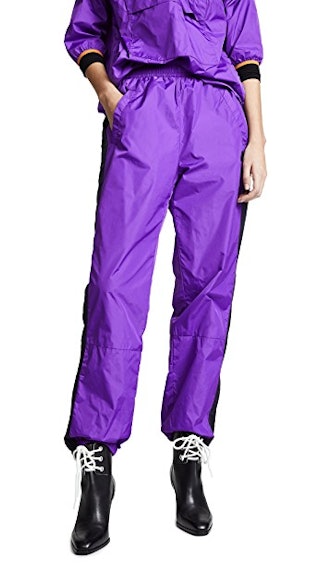 Nylon Pants in Violet Purple