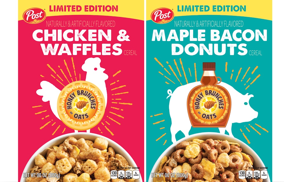Post S Chicken Waffles Maple Bacon Donuts Flavored Cereals At Walmart Are Game Changers