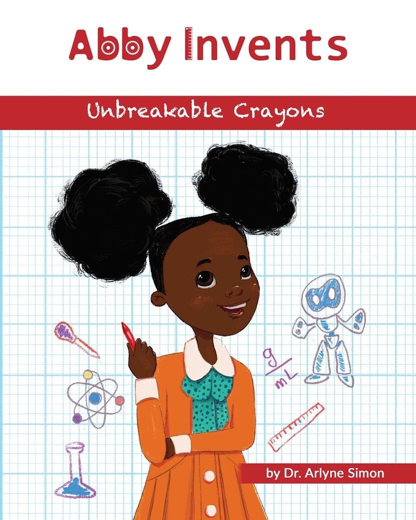 The cover of 'Abby Invents Unbreakable Crayons' by Dr. Arlyne Simon