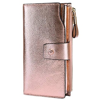 Itslife Women's RFID Blocking Large Capacity Leather Wallet 