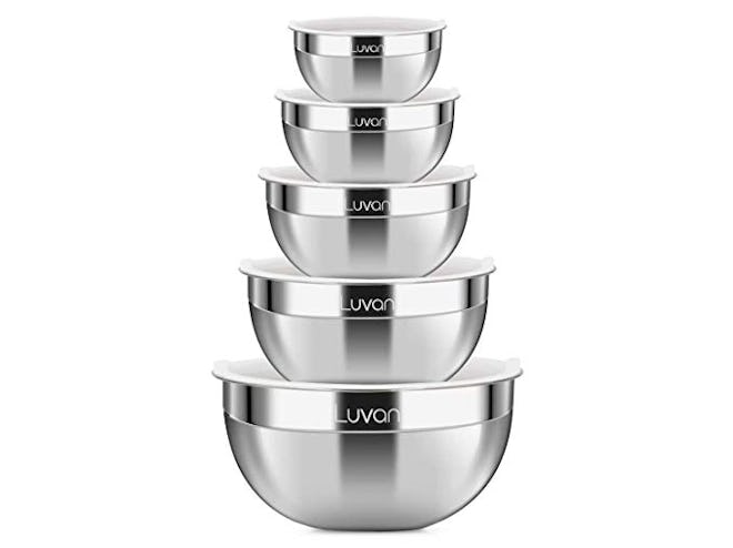Luvan 18/10 304 Stainless Steel Mixing Bowls with Lids