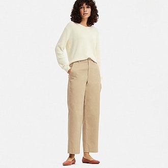 High- Waisted Wide Straight Pant