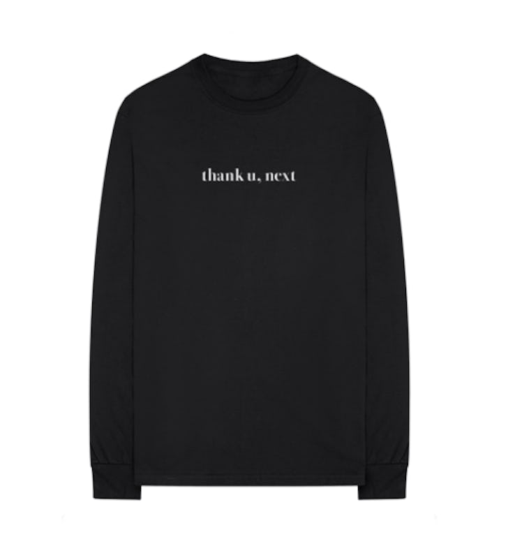 thank u, next long sleeve t-shirt + digital album