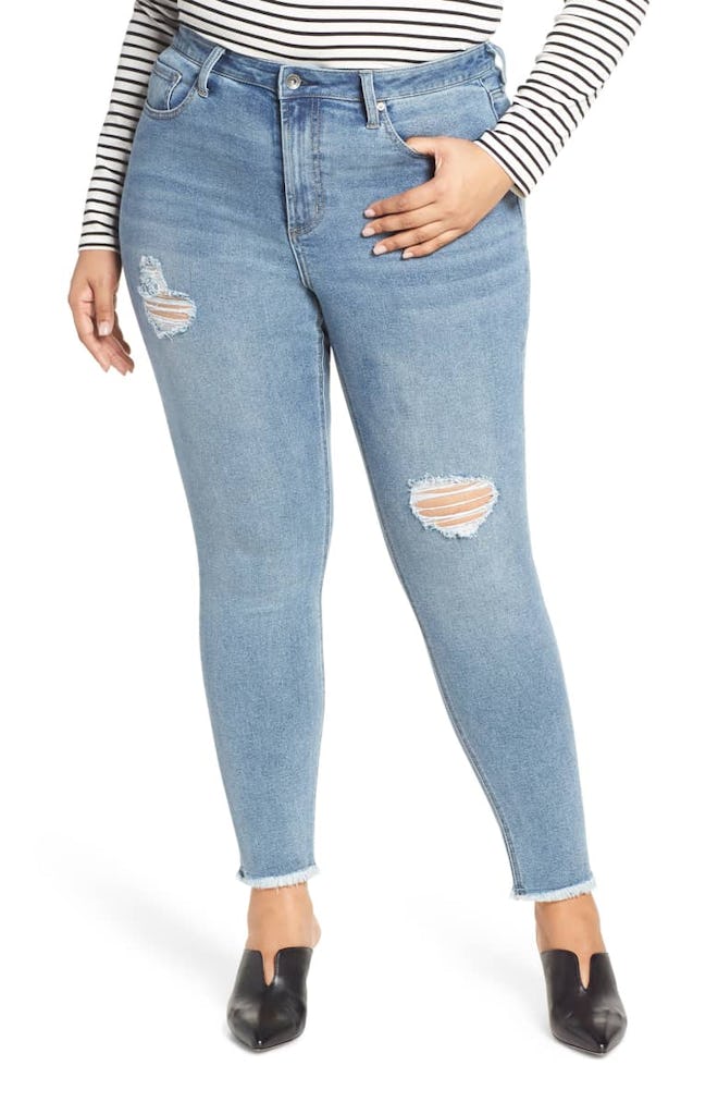 Perfect Vintage Core Ripped High Waist Skinny Jeans
