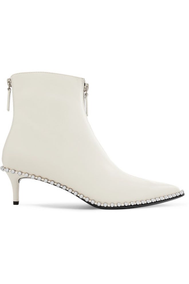 Eri Studded Leather Ankle Boots